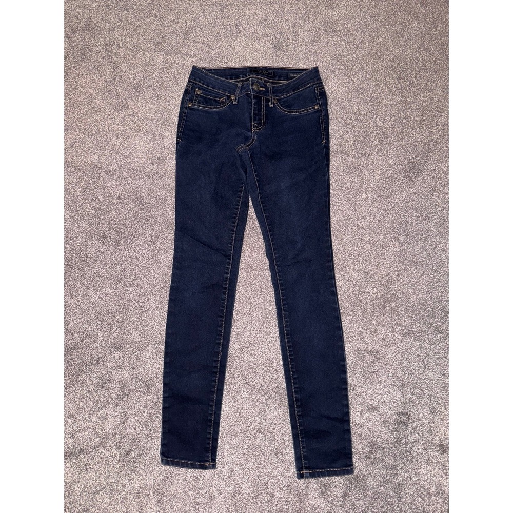 Jessica Simpson Women's Dark Blue Skinny Kiss Me Jegging - Short - 25